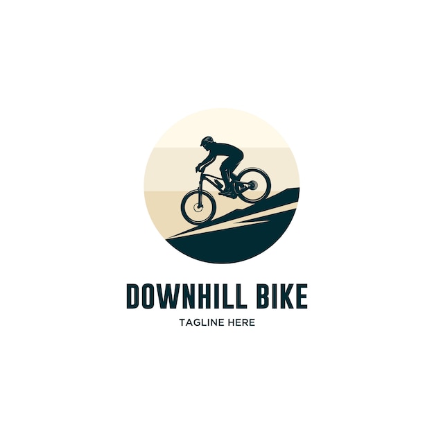 Download Free Downhill Bike With Helmet Logo Premium Vector Use our free logo maker to create a logo and build your brand. Put your logo on business cards, promotional products, or your website for brand visibility.