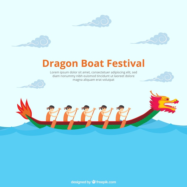 Dragon boat festival background