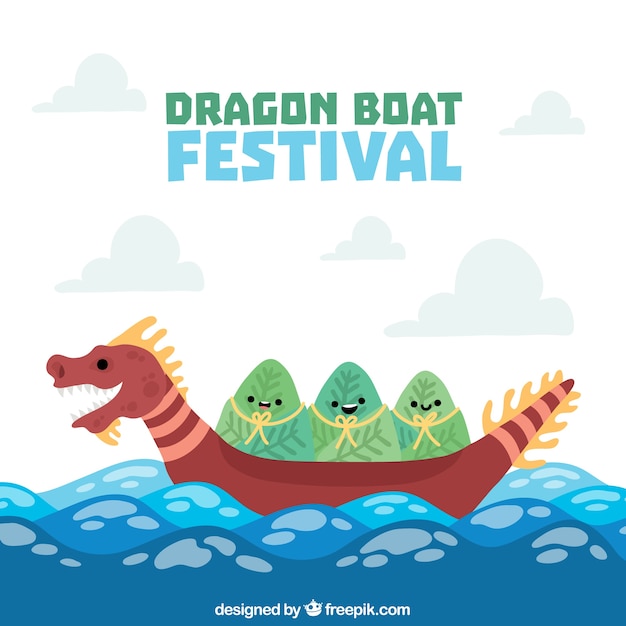 Dragon boat festival background