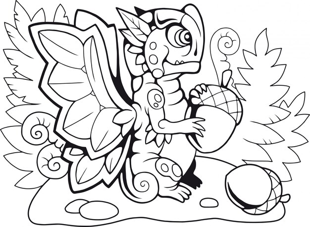 water dragon coloring pages