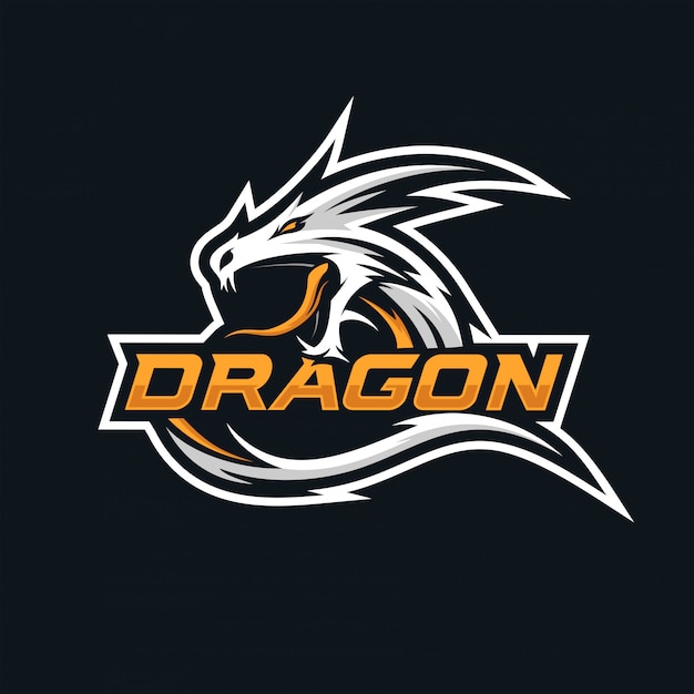 Premium Vector | Dragon esport logo