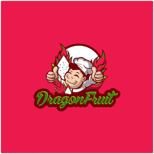 Download Dragon fruit logo | Premium Vector