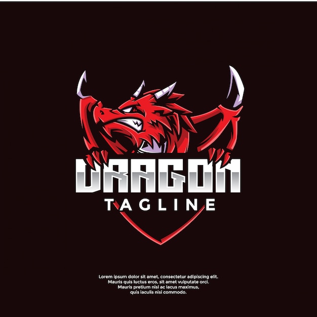 Download Free Dragon Gaming Logo Template Premium Vector Use our free logo maker to create a logo and build your brand. Put your logo on business cards, promotional products, or your website for brand visibility.