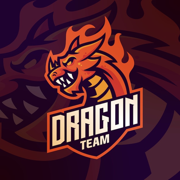 Download Free Dragon Logo Mascot For Gaming Esport Team Vector Template Premium Vector Use our free logo maker to create a logo and build your brand. Put your logo on business cards, promotional products, or your website for brand visibility.