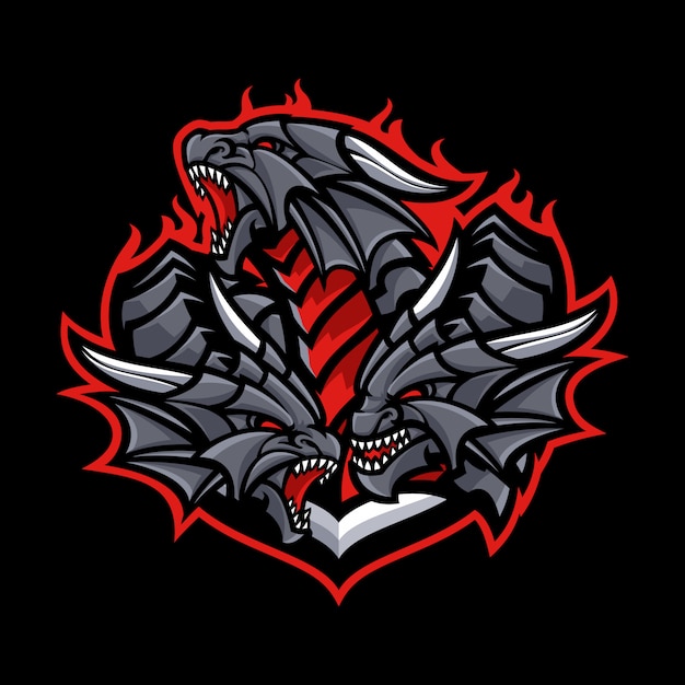 Download Free Dragon Mascot In Dark Background Premium Vector Use our free logo maker to create a logo and build your brand. Put your logo on business cards, promotional products, or your website for brand visibility.