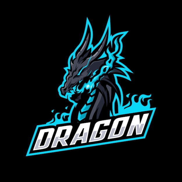 Premium Vector | Dragon mascot logo