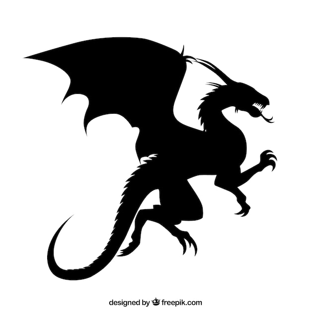 Dragon silhouette