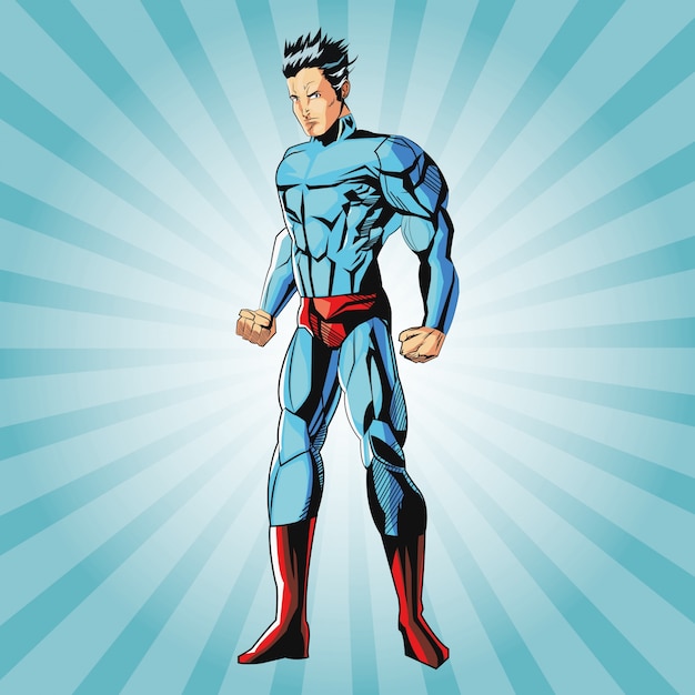 Premium Vector Draw of superhero cartoon
