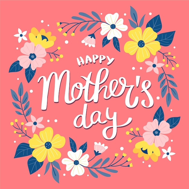 Drawing with mothers day theme | Free Vector