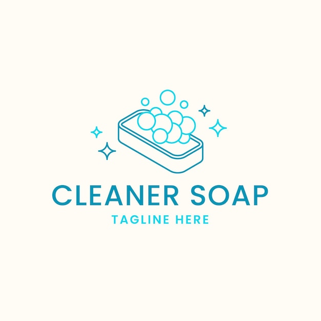 Free Vector Drawn Soap Logo Template