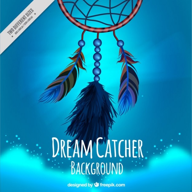 chair dream catcher blue