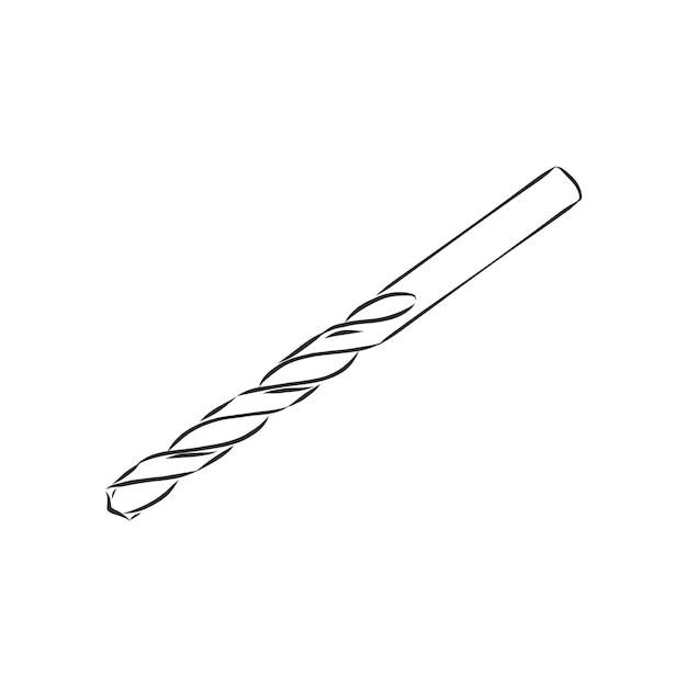 Premium Vector Drill bit vector sketch illustration hand drawn sketch