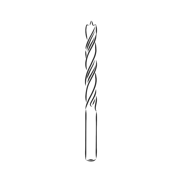 Premium Vector Drill bit vector sketch illustration hand drawn sketch