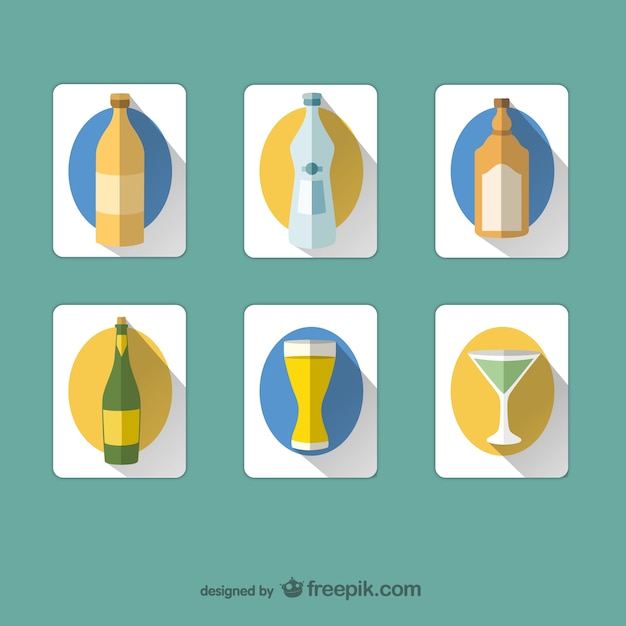 Drinks and bottles icons