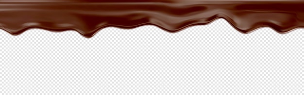 溶かしたチョコレートを滴下 液体チョコレートのリアルな3 Dイラスト プレミアムベクター