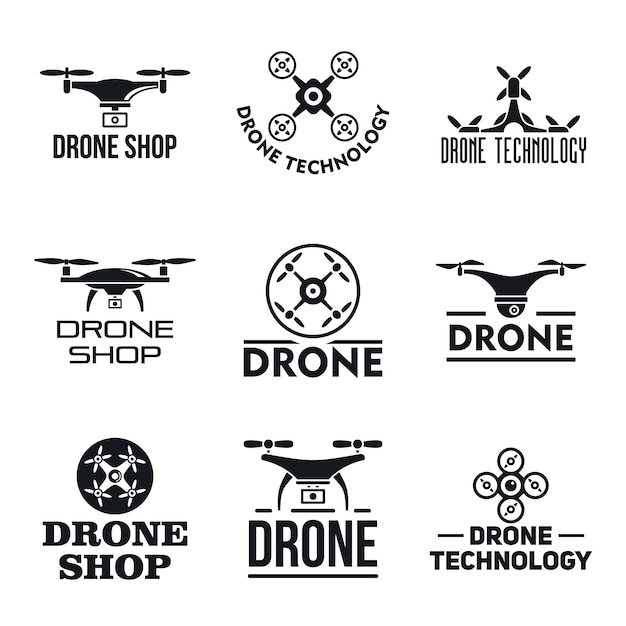 Download Free Drone Logo Set Premium Vector Use our free logo maker to create a logo and build your brand. Put your logo on business cards, promotional products, or your website for brand visibility.