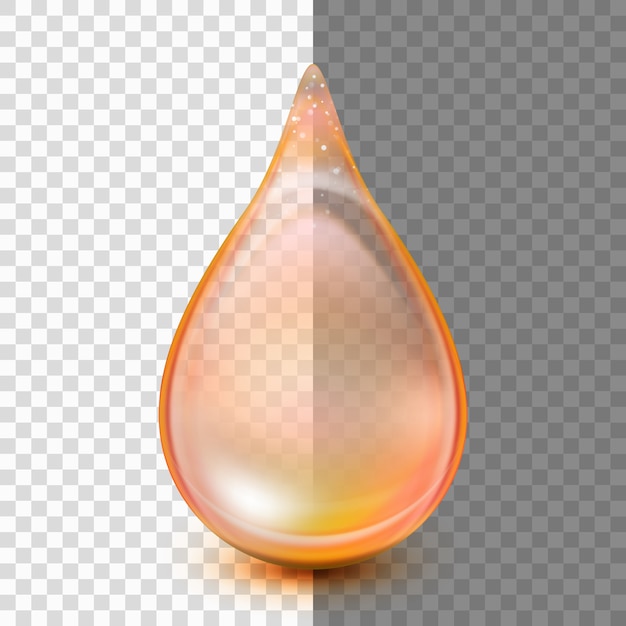 Premium Vector | Drop isolated on transparent background.