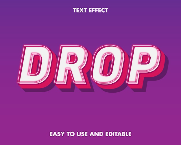 drop text symbol