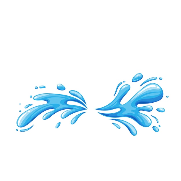 Premium Vector Drops And Splashes Of Water Vector Illustration Of The