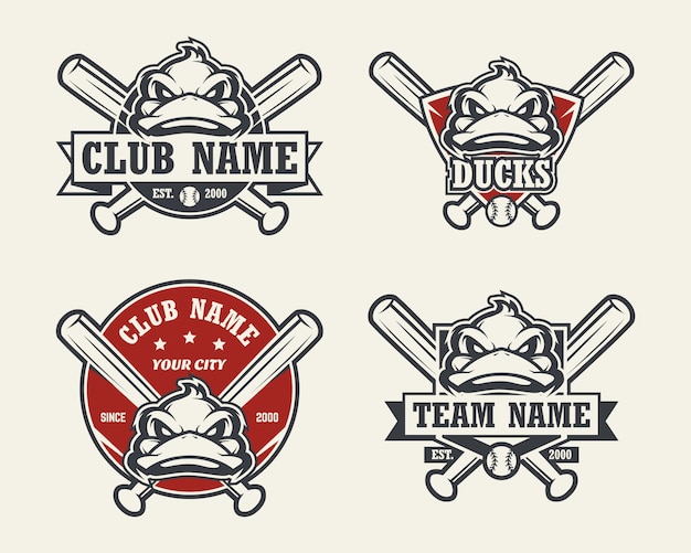 Download Free Duck Head Sport Logo Set Of Baseball Emblems Badges Logos And Use our free logo maker to create a logo and build your brand. Put your logo on business cards, promotional products, or your website for brand visibility.
