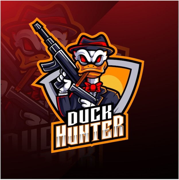 Download Free Duck Hunter Esport Mascot Logo Premium Vector Use our free logo maker to create a logo and build your brand. Put your logo on business cards, promotional products, or your website for brand visibility.