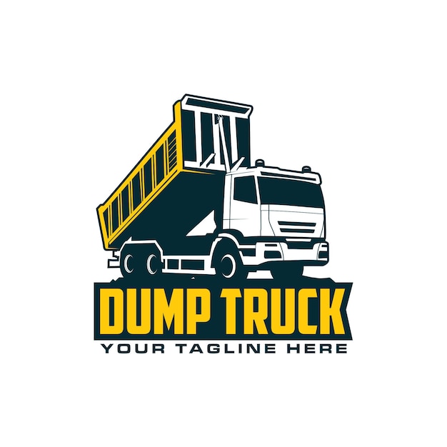 Download Free Dump Truck Logo Premium Vector Use our free logo maker to create a logo and build your brand. Put your logo on business cards, promotional products, or your website for brand visibility.