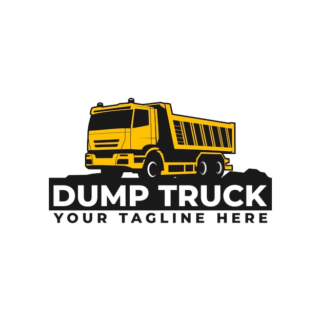Download Dump truck logo | Premium Vector