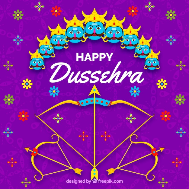 Dussehra background Vector | Free Download