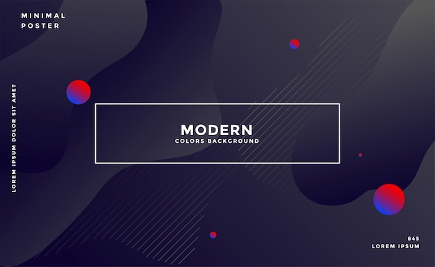 Dynamic dark fluid motion style background Free Vector