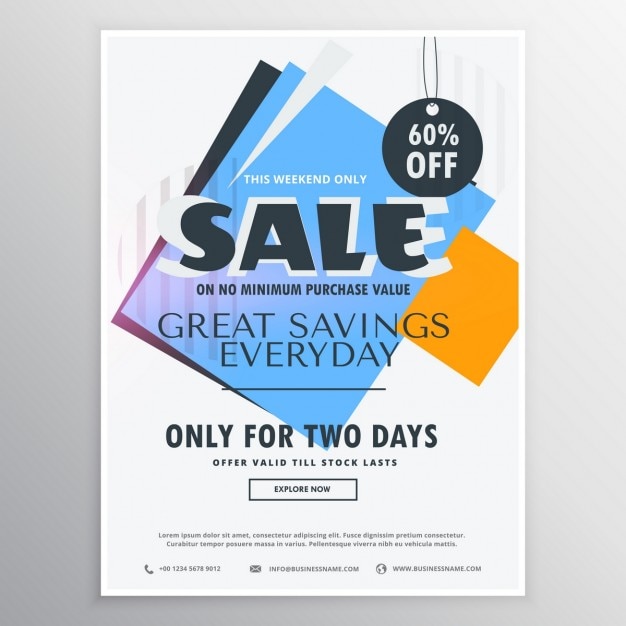 Free Vector | Dynamic discount voucher