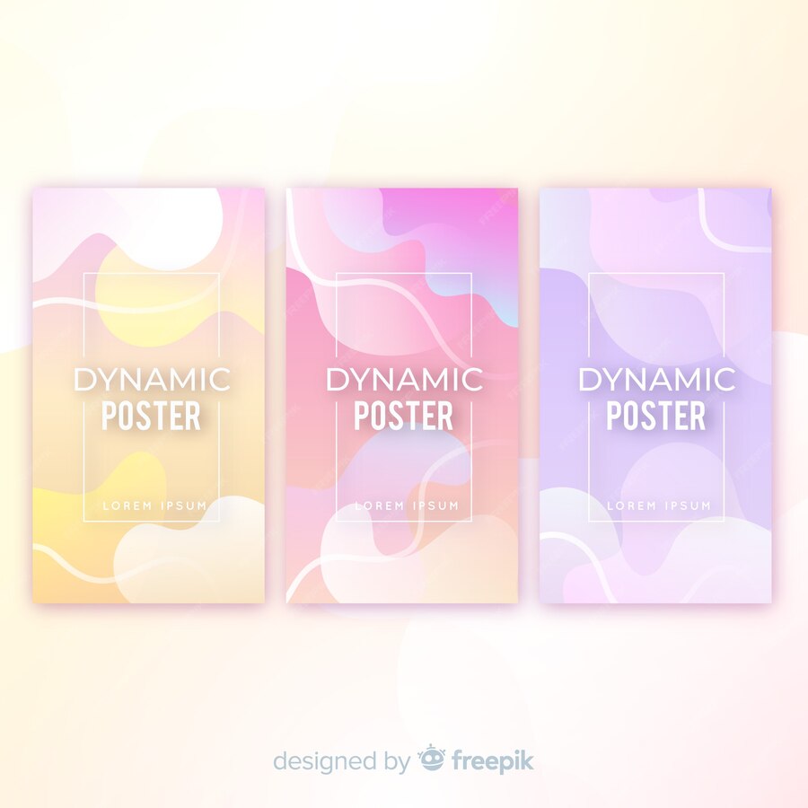 Free Vector | Dynamic poster collection