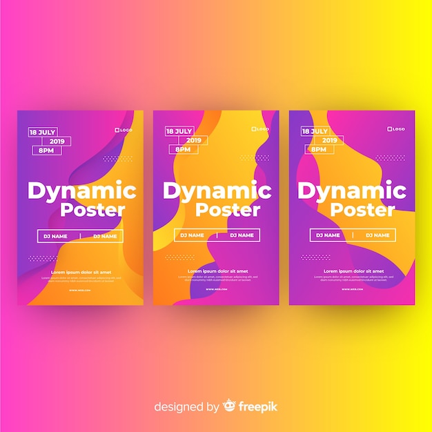 Download Free Dynamic Poster Template Collection Free Vector Use our free logo maker to create a logo and build your brand. Put your logo on business cards, promotional products, or your website for brand visibility.