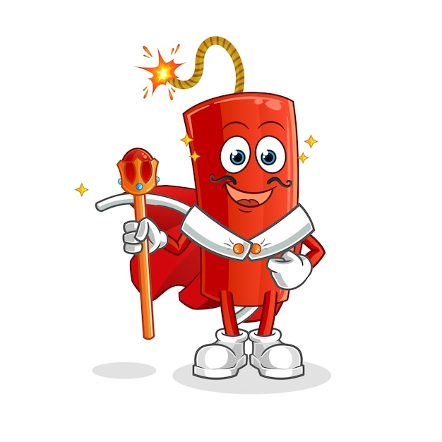 Premium Vector Dynamite King Cartoon Character 