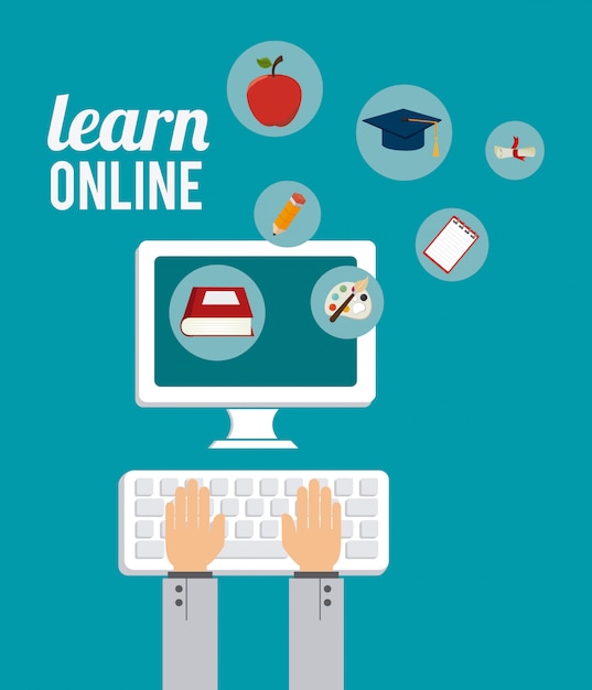 Download E- learning design. Vector | Premium Download
