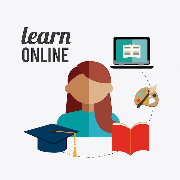 Download E- learning design. | Premium Vector