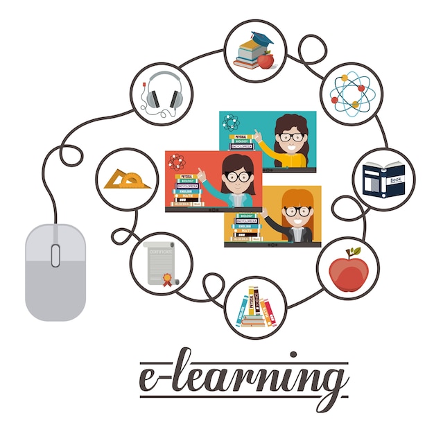 Premium Vector Elearning design