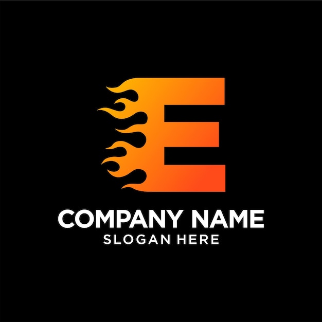 Premium Vector | E letter fire logo design template inspiration