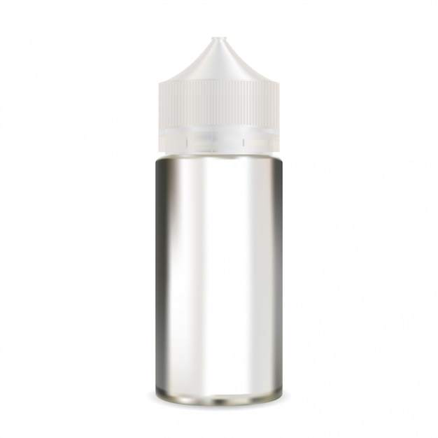 Download Premium Vector E Liquid Bottle Mock Up Vapour Packaging Blank