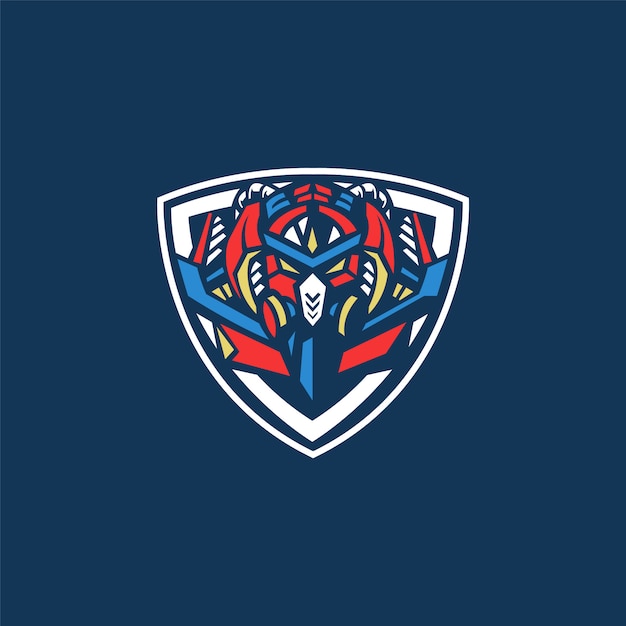 Premium Vector E Sports Team Logo With Robot