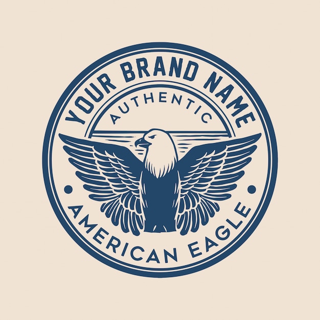 Download Free Eagle Badge Logo Premium Vector Use our free logo maker to create a logo and build your brand. Put your logo on business cards, promotional products, or your website for brand visibility.