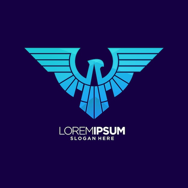Download Free Eagle Blue Logo Premium Vector Use our free logo maker to create a logo and build your brand. Put your logo on business cards, promotional products, or your website for brand visibility.