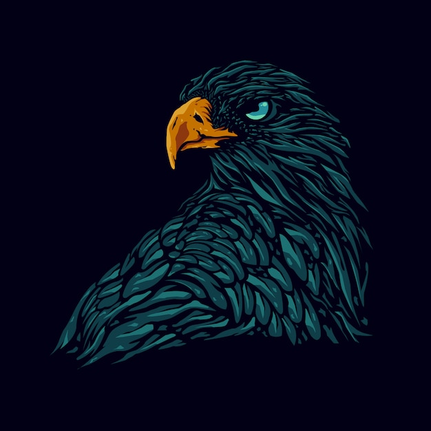 Download Free Eagle Head Illustration Premium Vector Use our free logo maker to create a logo and build your brand. Put your logo on business cards, promotional products, or your website for brand visibility.