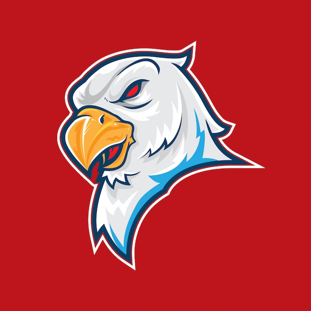 Premium Vector | Eagle head mascot logo