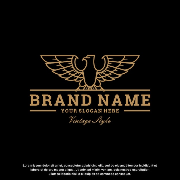 Download Free Eagle Logo Inspiration Vintage Design Premium Vector Use our free logo maker to create a logo and build your brand. Put your logo on business cards, promotional products, or your website for brand visibility.