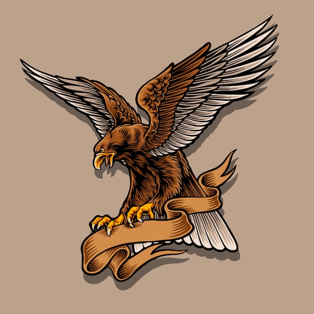Premium Vector | Eagle mascot illustration