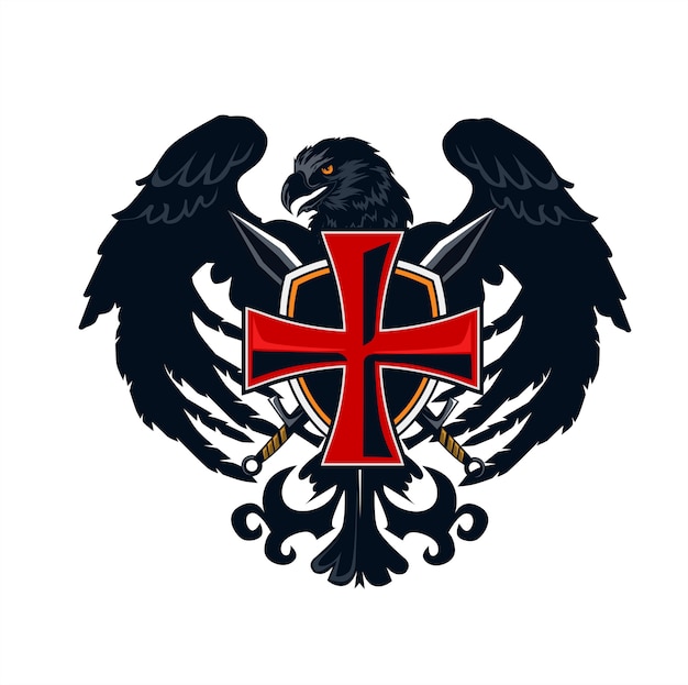 Download Free Eagle Templar Logo Premium Vector Use our free logo maker to create a logo and build your brand. Put your logo on business cards, promotional products, or your website for brand visibility.
