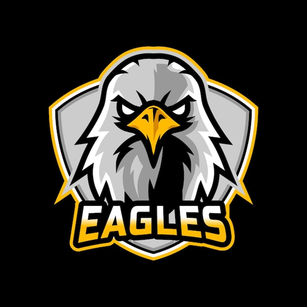 Premium Vector | Eagles mascot esport logo design