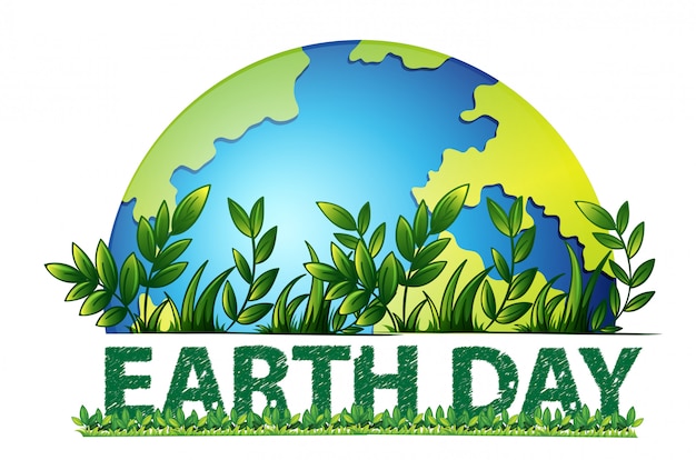 Free Vector Earth Day Green Background   Earth Day Green Background 1308 26735 