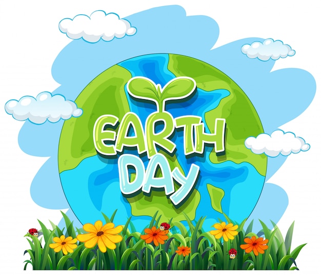 An earth day icon Vector | Free Download