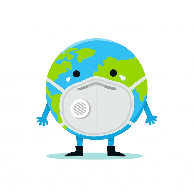 Download Free The Earth In A Face Mask To Prevent Disease Flu Air Pollution Use our free logo maker to create a logo and build your brand. Put your logo on business cards, promotional products, or your website for brand visibility.